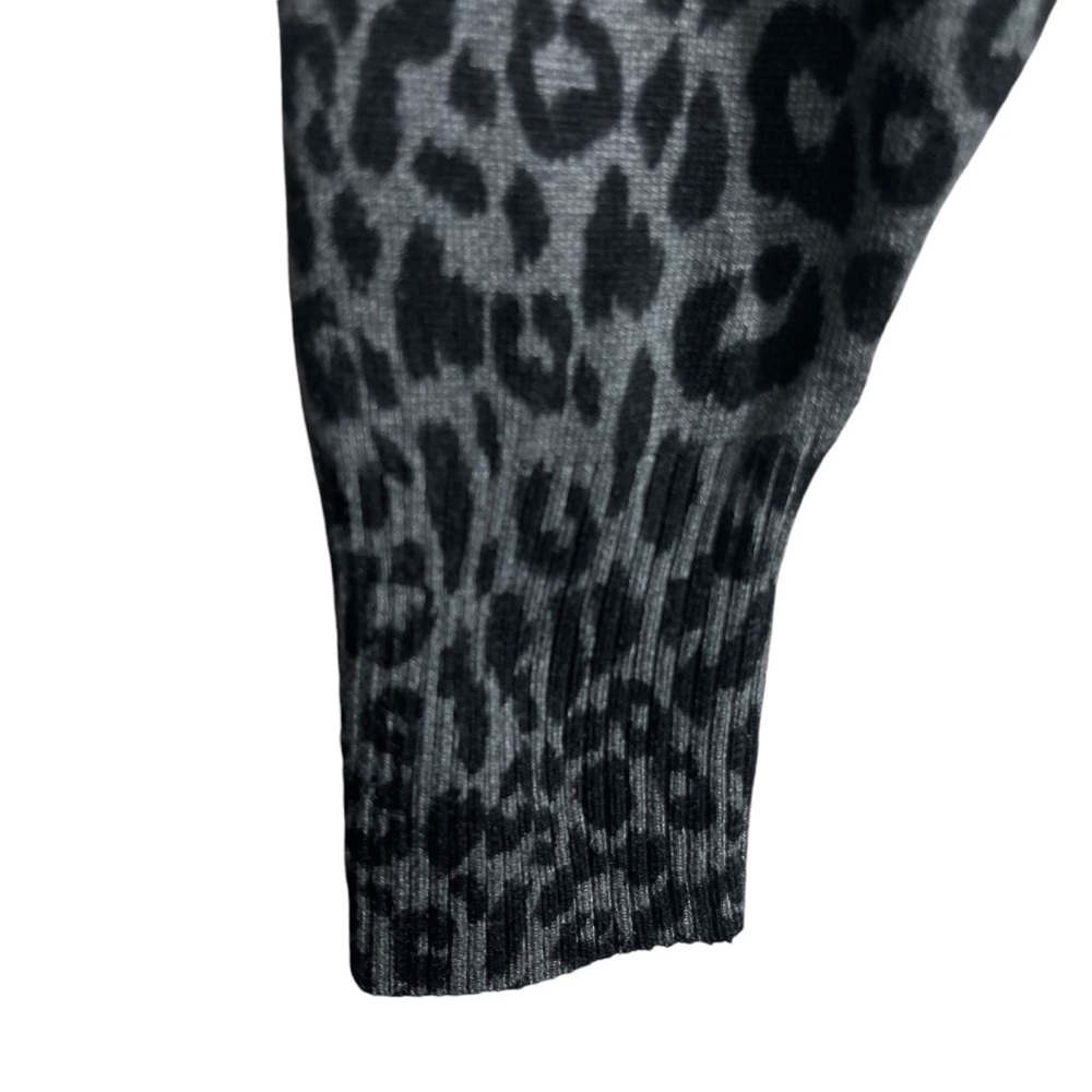 Terra & Sky Plus Leopard Print Open Front Cardigan Long Duster Sweater Size 14W - Picture 12 of 16